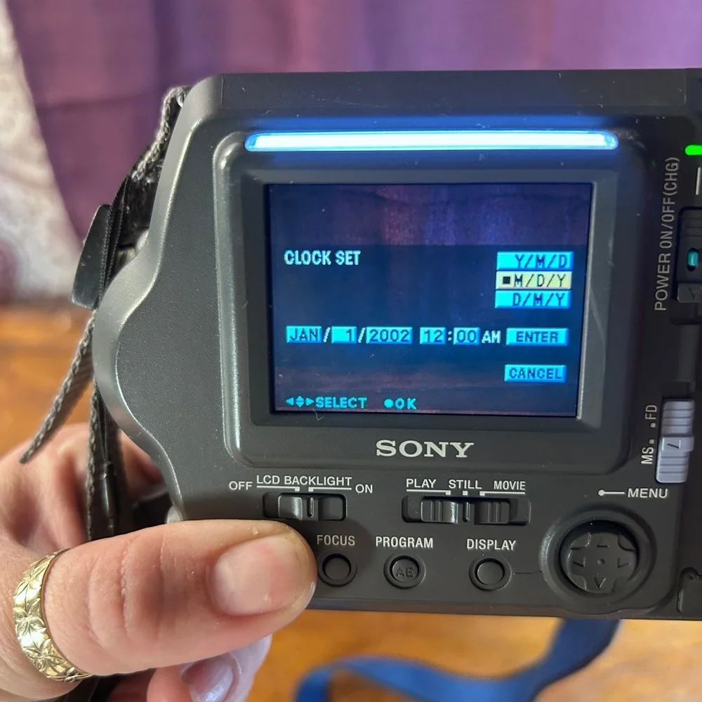 Sony Silver Video Camera